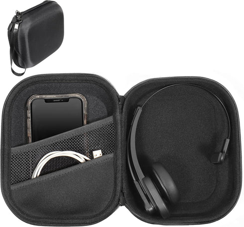 CaseSack Case for Trucker Headset like Sarevile Bluetooth Headset, V5.2 Wireless Headset, TECKNET, LEVN, EKSA, COMEXION...